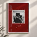 Us, Framed customizable couple photo poster mockup